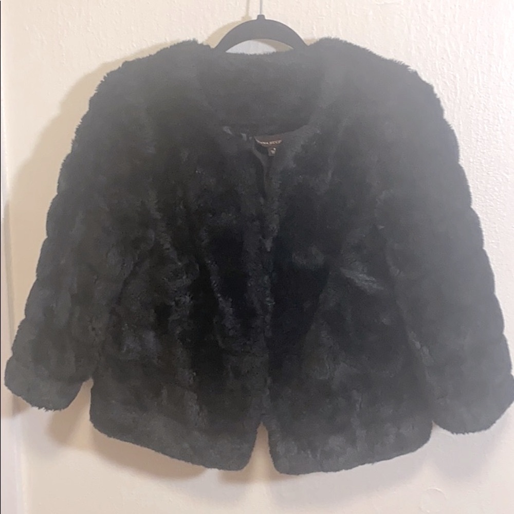 Dana Buchman Urban Polish faux fur jacket